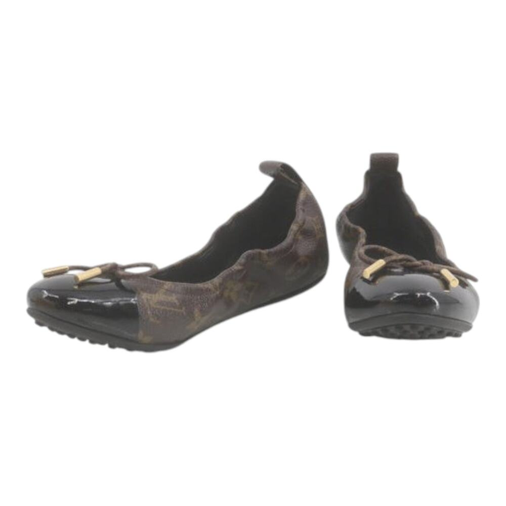 7183 - Louis Vuitton Mono Ballet Shoes Brown - Size 36
